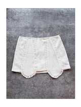 eatmeplz BunnyGirl White Rabbit Original Knit Set - Short Skirt