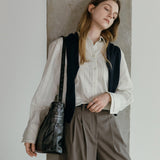 NIA Medium Leather Shoulder Bag