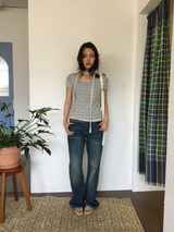 Blossom Lace T-shirt + Scarf (4color)