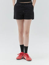 KIRSH PLAIN ULTRALIGHT HALF PANTS - BLACK 