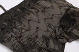 Noir Snake Frill Cami Top