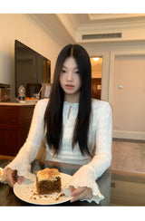 デイジーレースカフス長袖Tシャツ