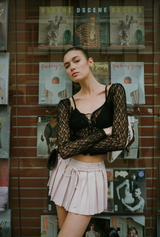 Romantic lace cardigan - black    