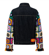 13DE MARZO Square Pattern Denim Jacket