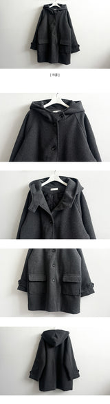 Lanto Snap Hooded Coat