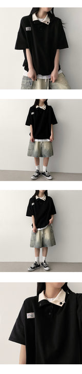 IF Waist String Vintage Cargo Denim Bermuda Shorts