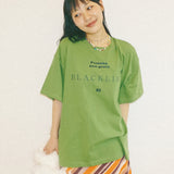 Blacklist lettering Short tee (Green)