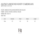 ALPACA ROUND KNIT CARDIGAN