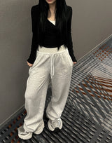Bootcut wide banding pants