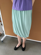 Draped balloon skirt (3color)