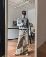 Nero Panel Cotton Wide Pants