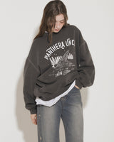 SNOW LEOPARD PRINT SWEATSHIRT [normal] [BLACK]