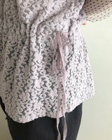 Rumic Flower Lace Off-Shoulder Blouse