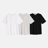 モダンワッフルヘンリーショートスリーブTシャツ