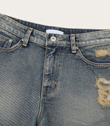 Bohemian Fringed Short Denim Pants