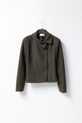 unbal collar wool jacket(2colors)