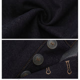 rirri Raw Denim Straight-leg Versatile Jeans with Detachable Pleated Waist Skirt