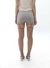 [Gerbera] Eyelet mini pantskirt (Beige)