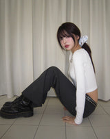 pinter striped low-rise pants