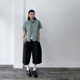 Vertical Textured Short Shirt