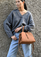 BLANC MEDIUM SUEDE CAMEL