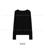 Mine Ribbed V-neck Button Cardigan