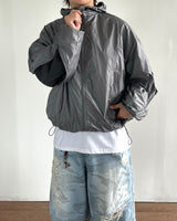 Wave Zipper Hood Windbreaker