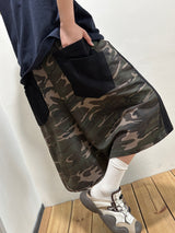 Trans Military Camo Hip Pocket Bermuda Shorts 2color