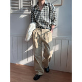 [Unisex] シックチェックオーバーフィットシャツ(3color)