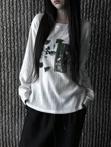 ペールフェイディドプリティングTシャツ (3color)