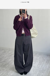 Varnish Cotton Wide Pants