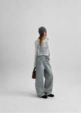 [MADE] Kets Cut Wide Denim Pants