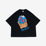 PEANUT STAIN - Whats Your Sign Zodiac Pisces Boxy Tshirt