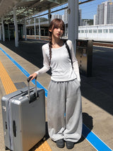 Digo See-through Side Two-Button T-Shirt