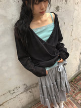 Kovinen Tiered Shirring Long Skirt