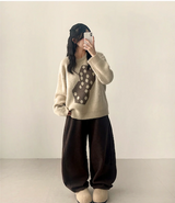 Somyi Bold Dice Graphic Oversized Fit Knitwear