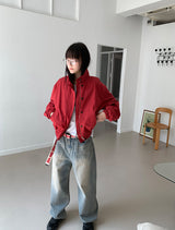 SAND WASHED WIDE JEANS (2C)