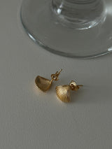 [925silver] ミニクリームピアス (2color)