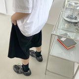 ツータックワイドバンディングハーフパンツ　2色