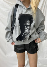 [Unisex] Crop printing hood t-shirts(3color)