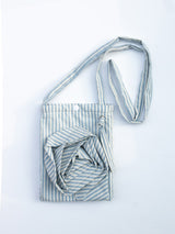 Rose Stripe Bag - Blue