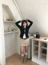 vintage check cardigan