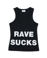 レイブ ワッフル タンクトップ(BLACK)