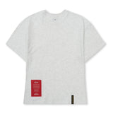 Paisley Pocket Semi-oversized T-shirts White Melange