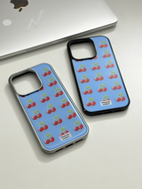 fruit tetris epoxy silver case-cherry