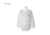 Miao Banding Strap Layered Mini Long Sleeve One Piece