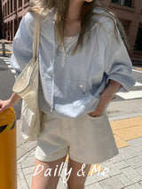 Mini cotton denim(2color)