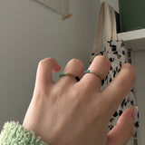 [CCNMADE] Matching Ring_Type02 (Black+Black&silver)