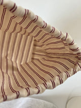 Clam string pouch _ Red stripe