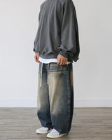 クロスディープデニムパンツYB